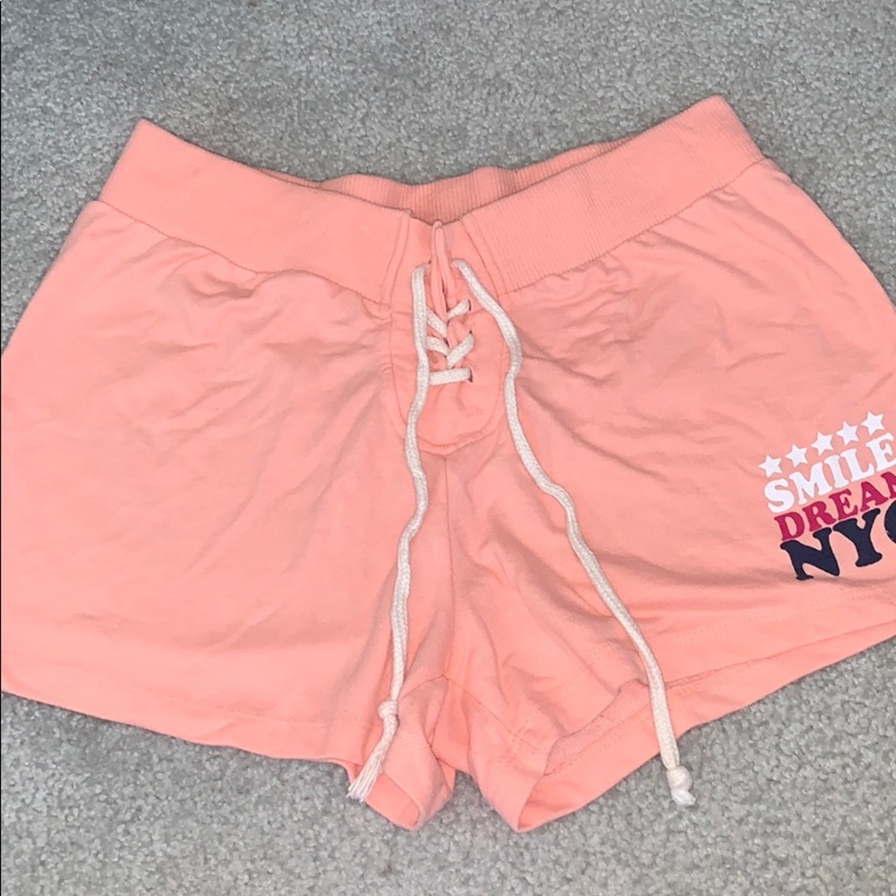 Coral comfy shorts